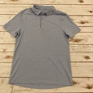 Lululemon Men’s Light Blue Polo Shirt Size Small